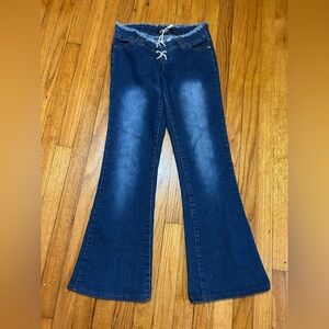 Y2K Costa Blanca Womens Jeans Low Rise Flare Size 4